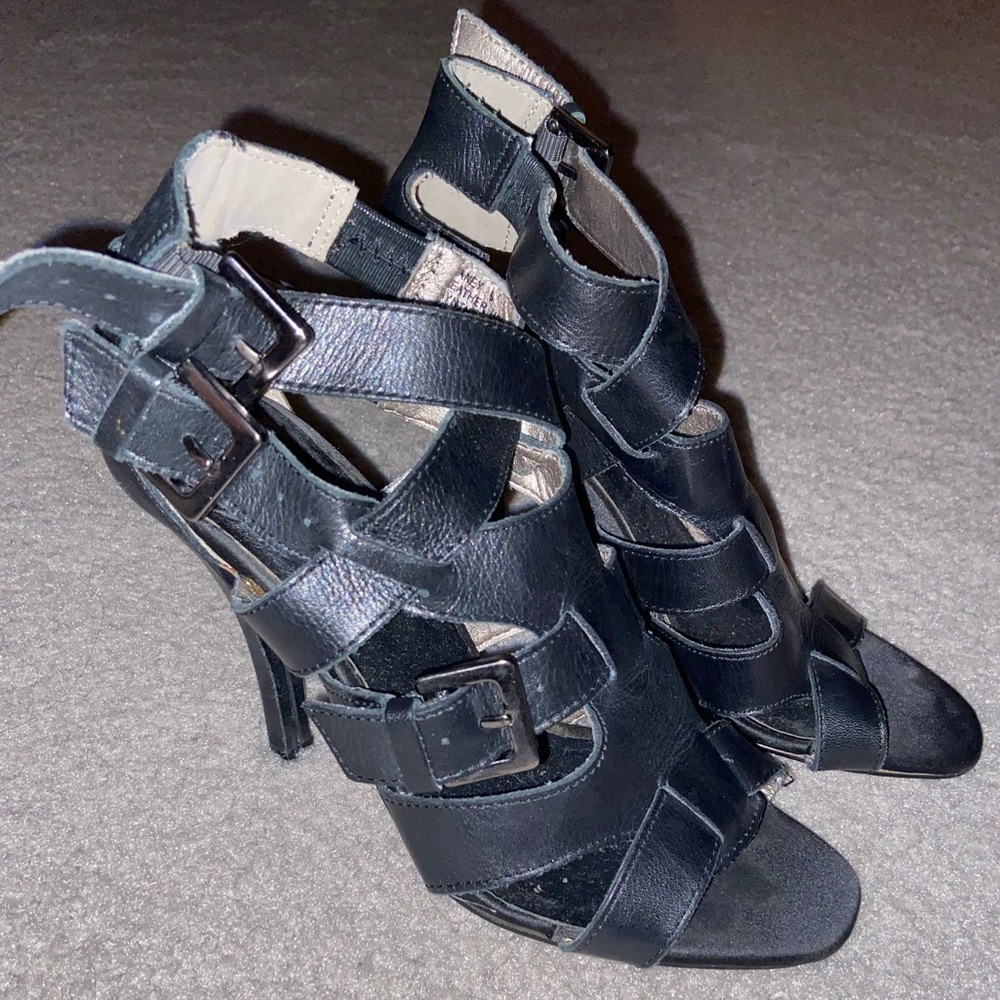 Zigi Soho Laney Black Gladiator Heels